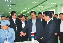 時任全國人大常委會委員長、時任國務院副總理張德江同志視察威勝