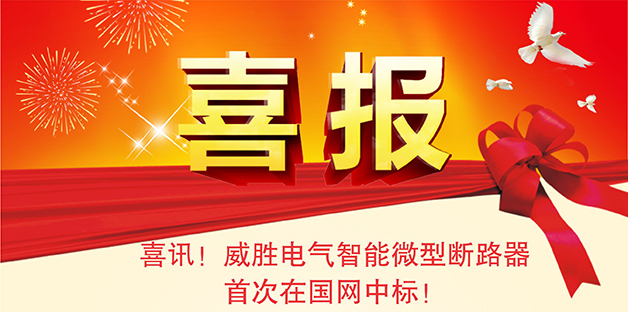 喜報——威勝電氣智能微型斷路器首次在國網(wǎng)中標！